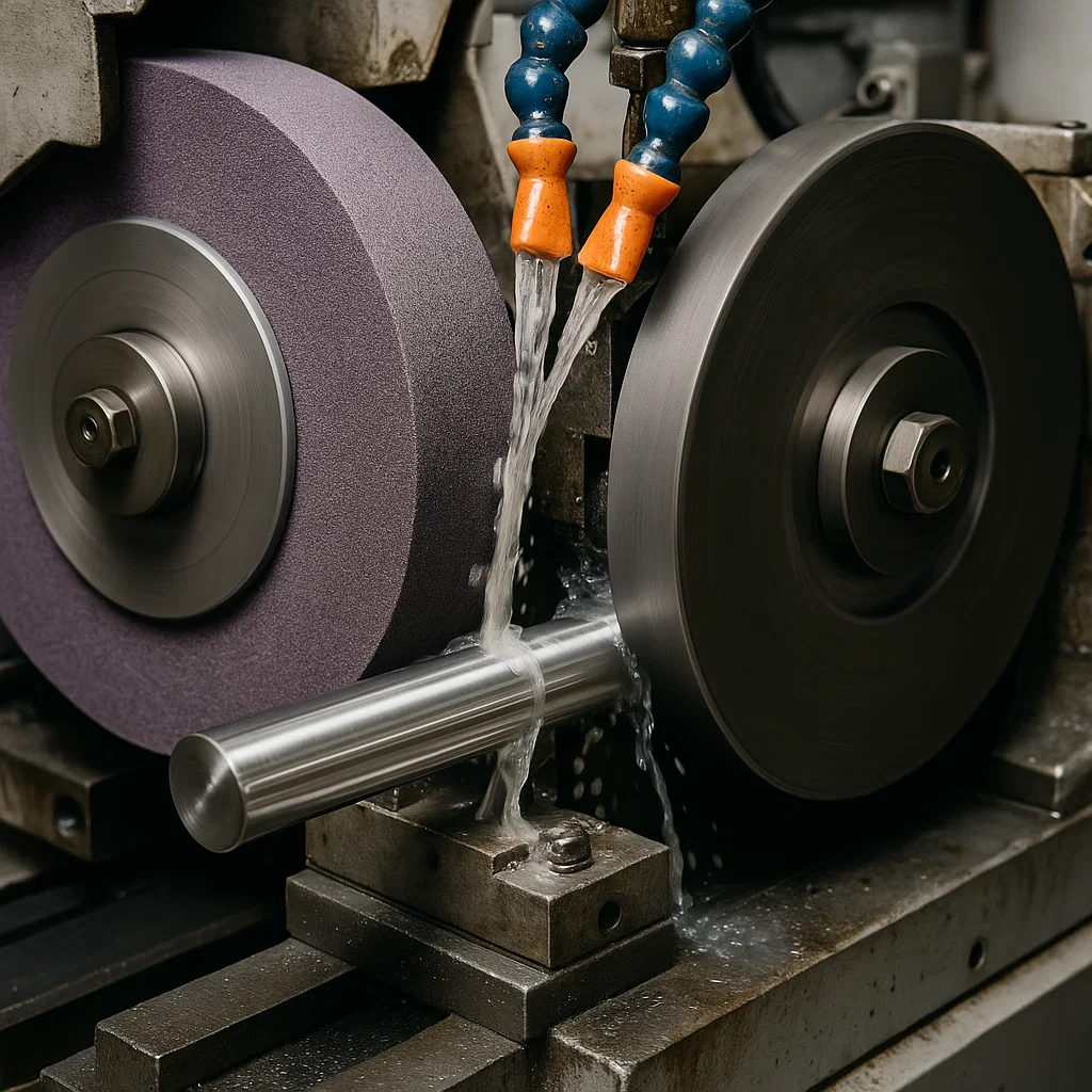 Bild på centerless slipning